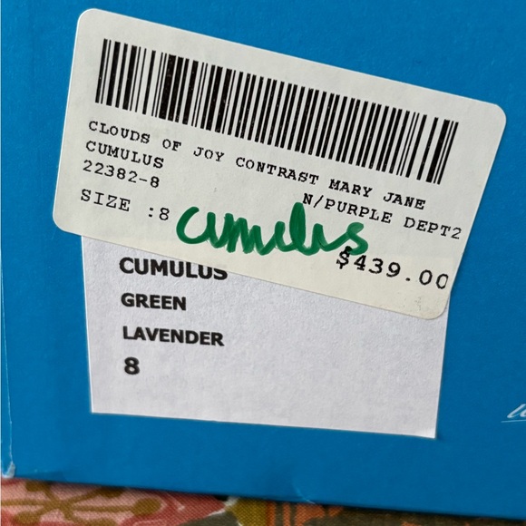 John Fluevog Cumulus Green and Lavender Mary Jane Shoes - Size 8/7.5 - EUC - Picture 6 of 15